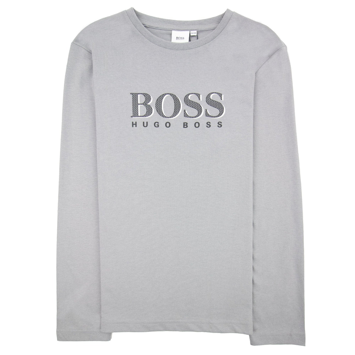 Hugo Boss Kids Logo L/s T Shirt Medium Grey