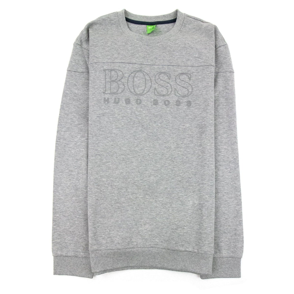 Hugo Boss Rubber Logo Crewneck Sweatshirt Grey 059
