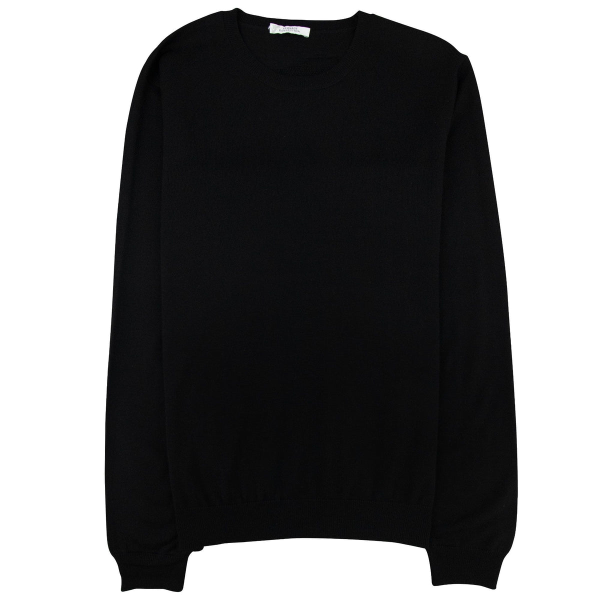 Versace Collection Back Medusa Knitted Sweater Black