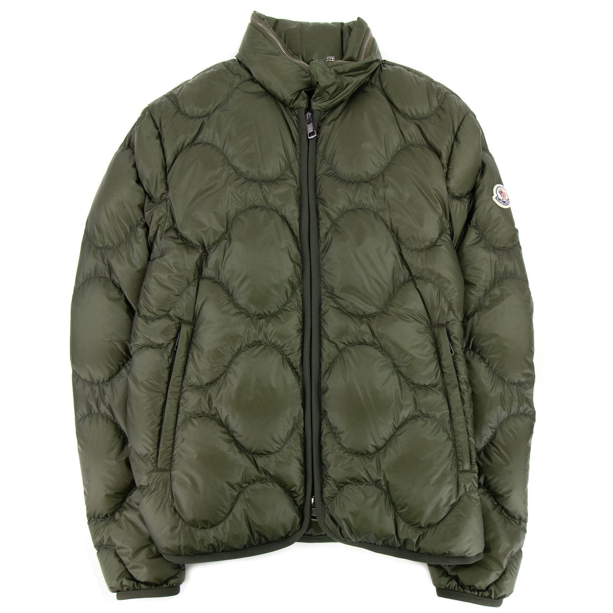Moncler Saire Quilted Hooded Jacket Khaki