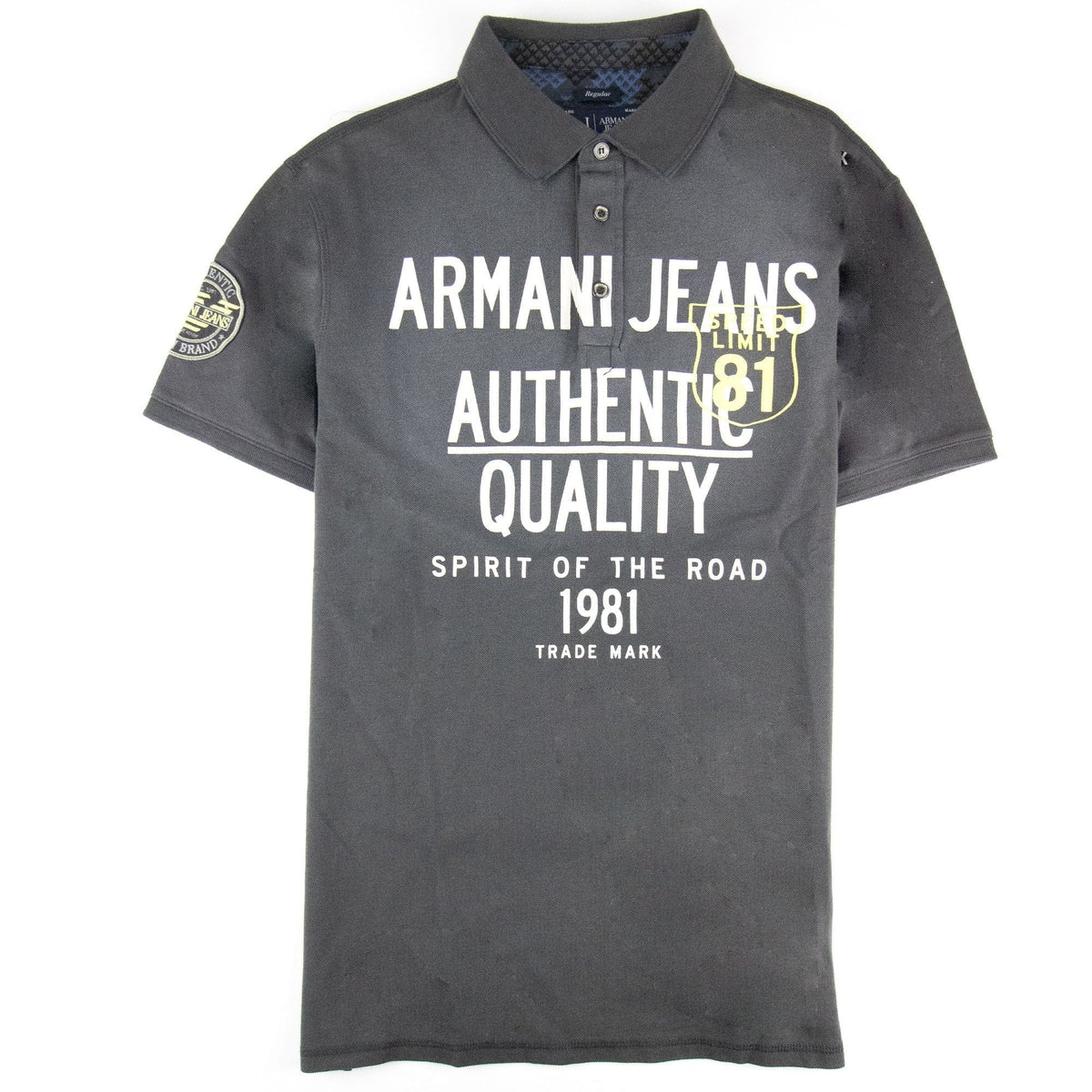 Armani Jeans Spirit Of The Road S/s Polo Grigio Grey