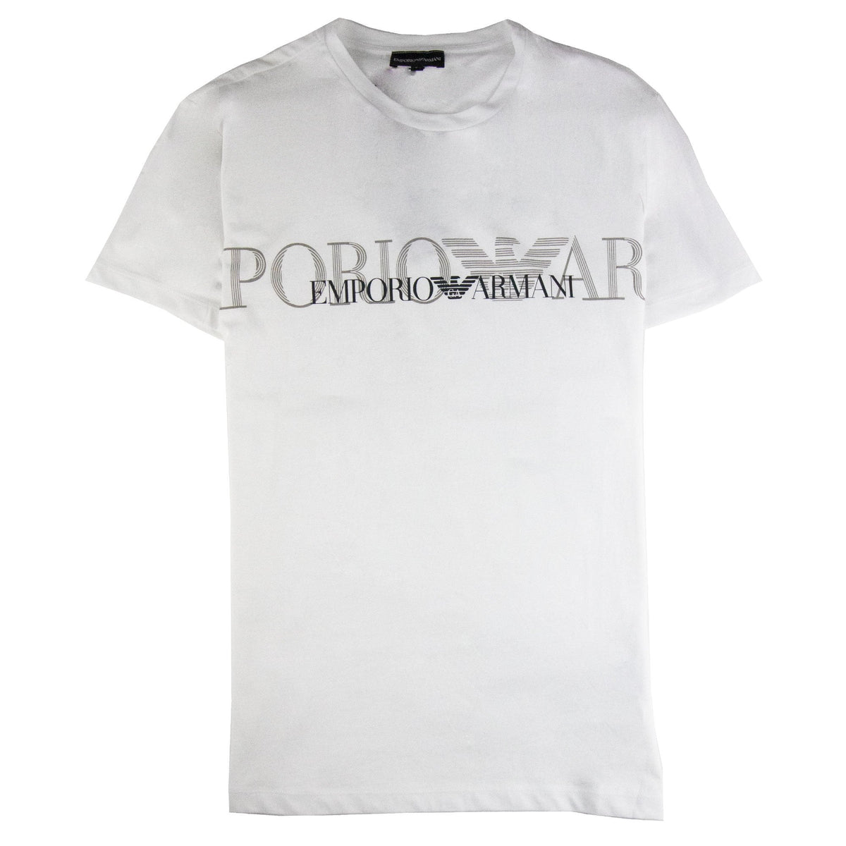 Emporio Armani Logo Print S/s T Shirt White