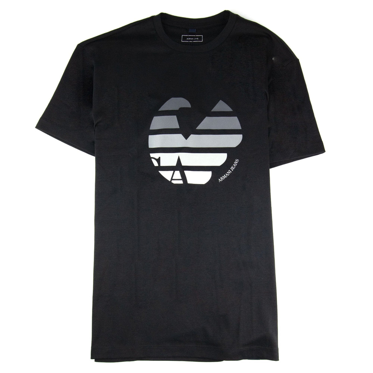 Armani Jeans Eagle Logo Printed T Shirt Black