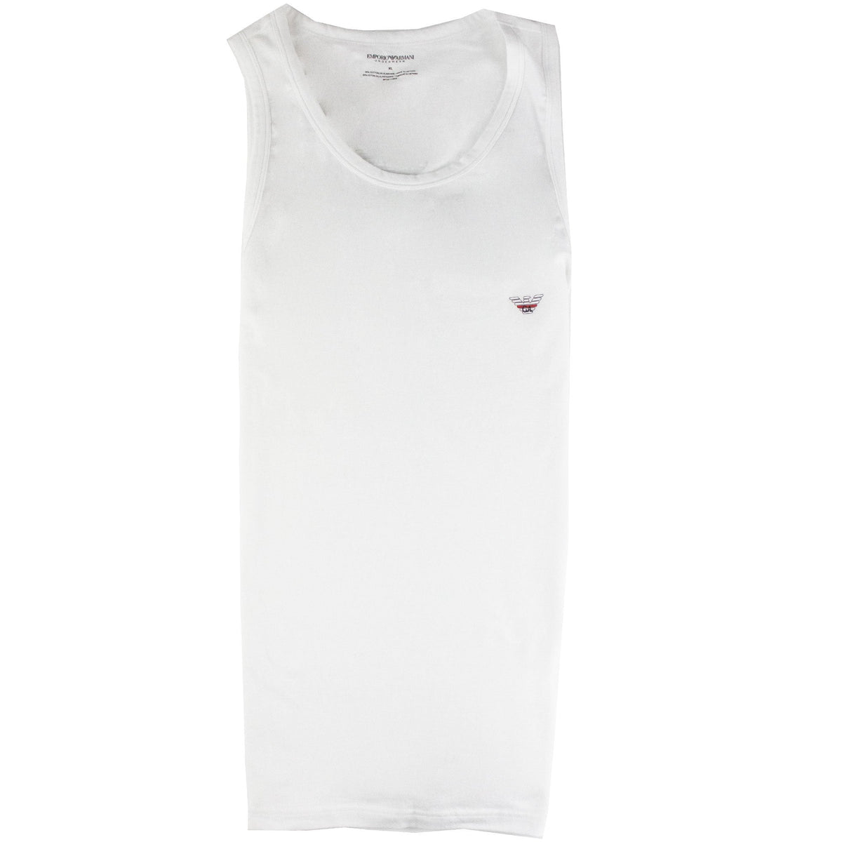 Emporio Armani Ga Back Logo Tank Top White