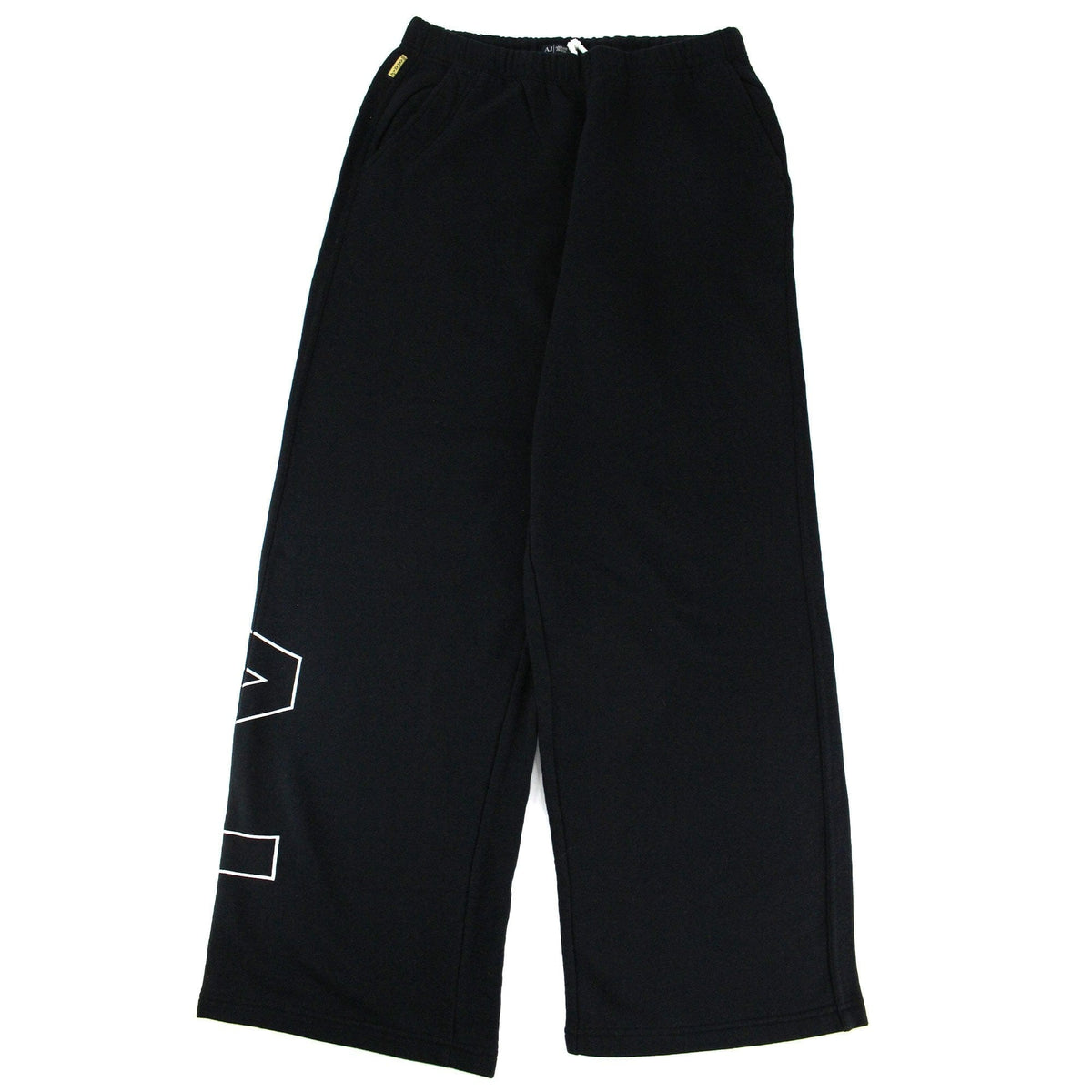 Armani Jeans Aj Logo Straight Leg Jogging Pants Black