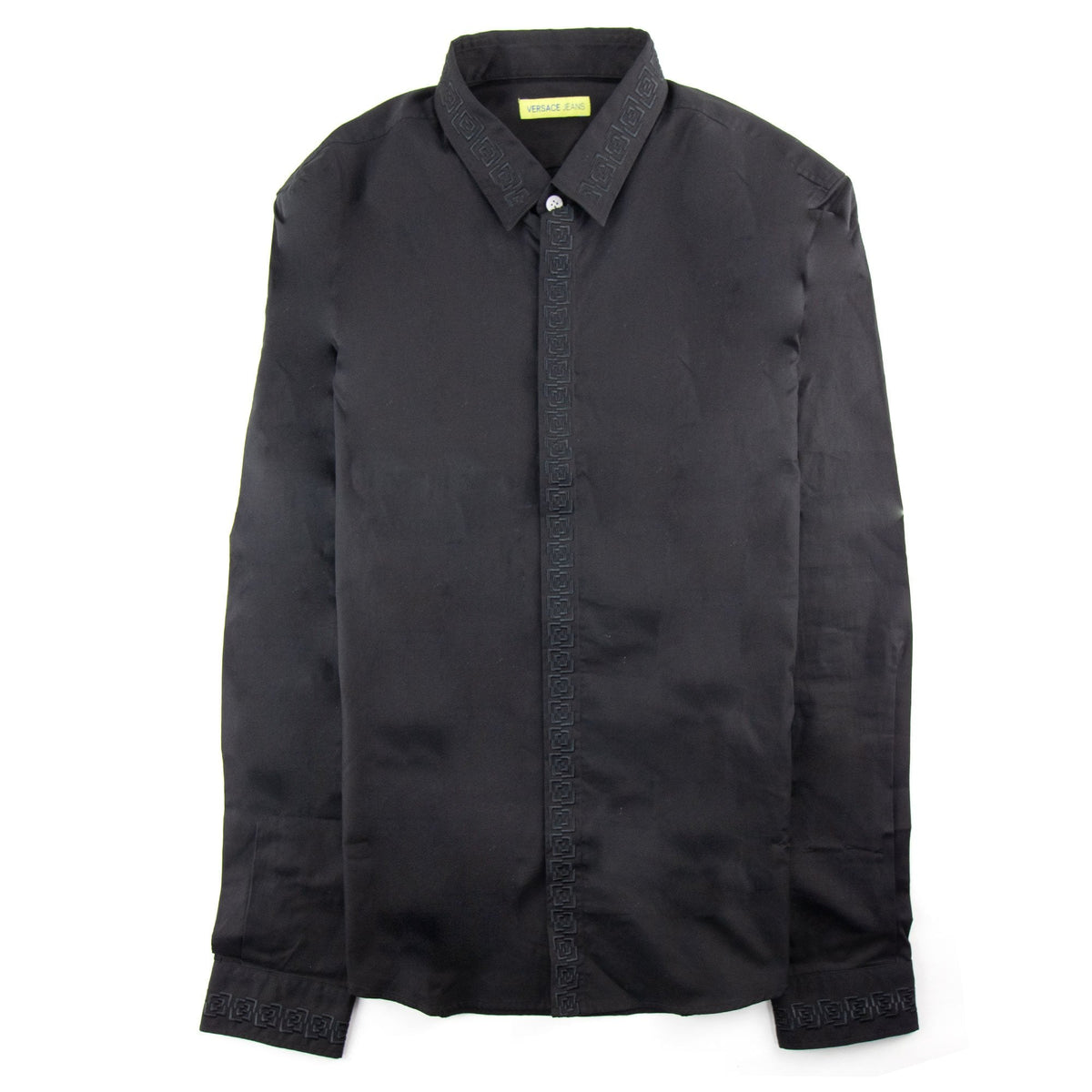 Versace Jeans Embroidered Logo L/s Shirt Black