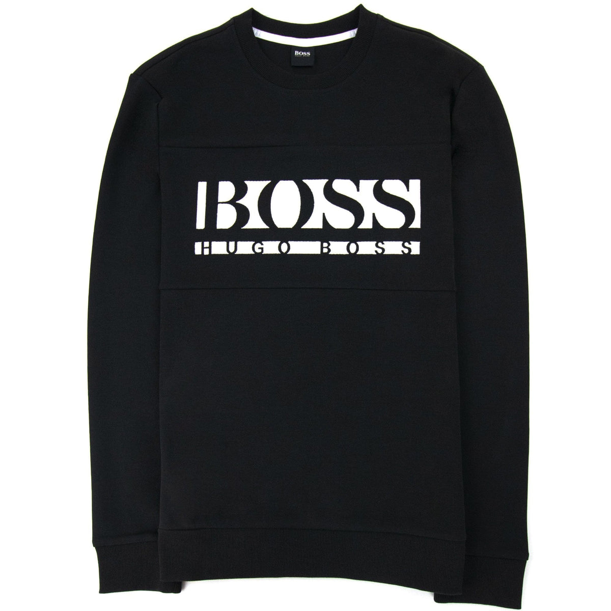 Hugo Boss Block Logo Crewneck Sweatshirt Black 001