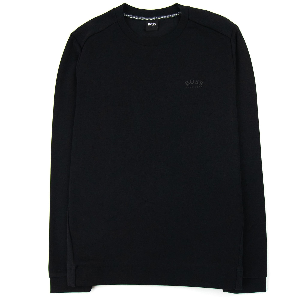Hugo Boss Curved Logo Crewneck Sweat Black 001