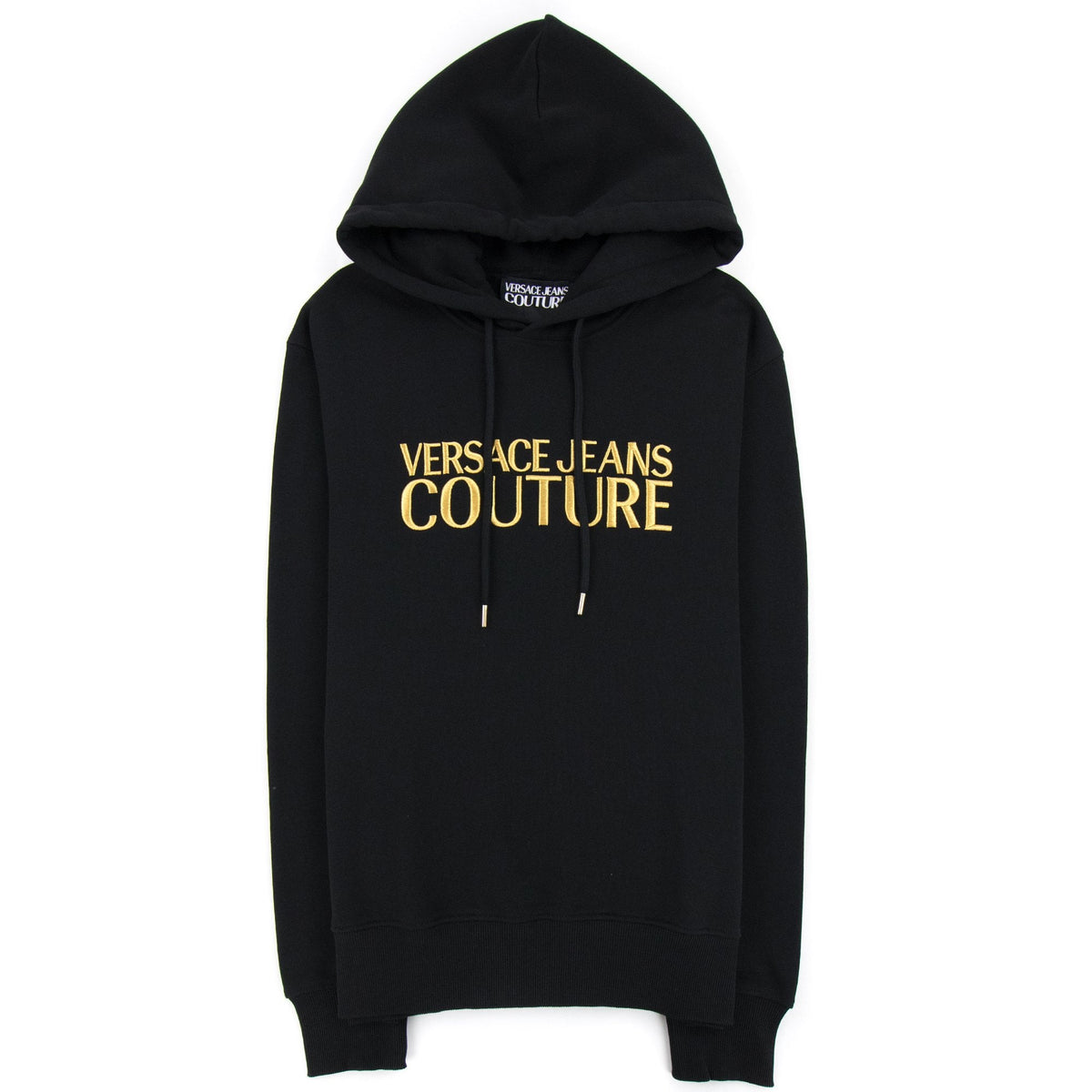 Versace Jeans Couture Gold Logo Hoody Black