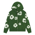 Denim Tears Cotton Wreath Zip Hoodie 'Green' SS25TZH11412041