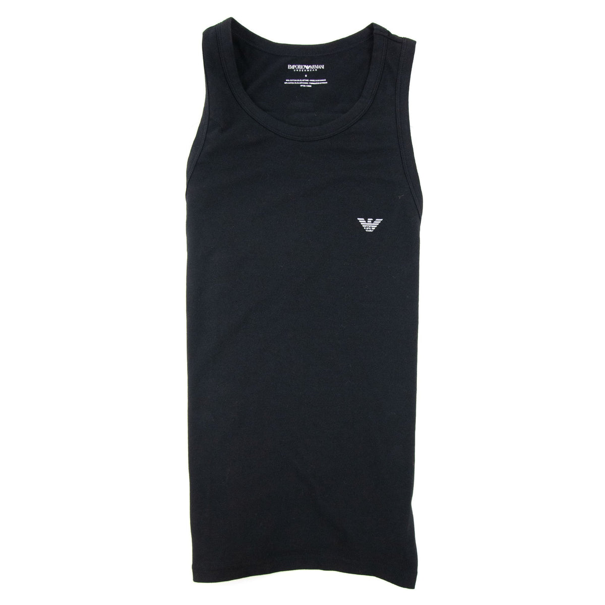 Emporio Armani Logo Tank Top Black
