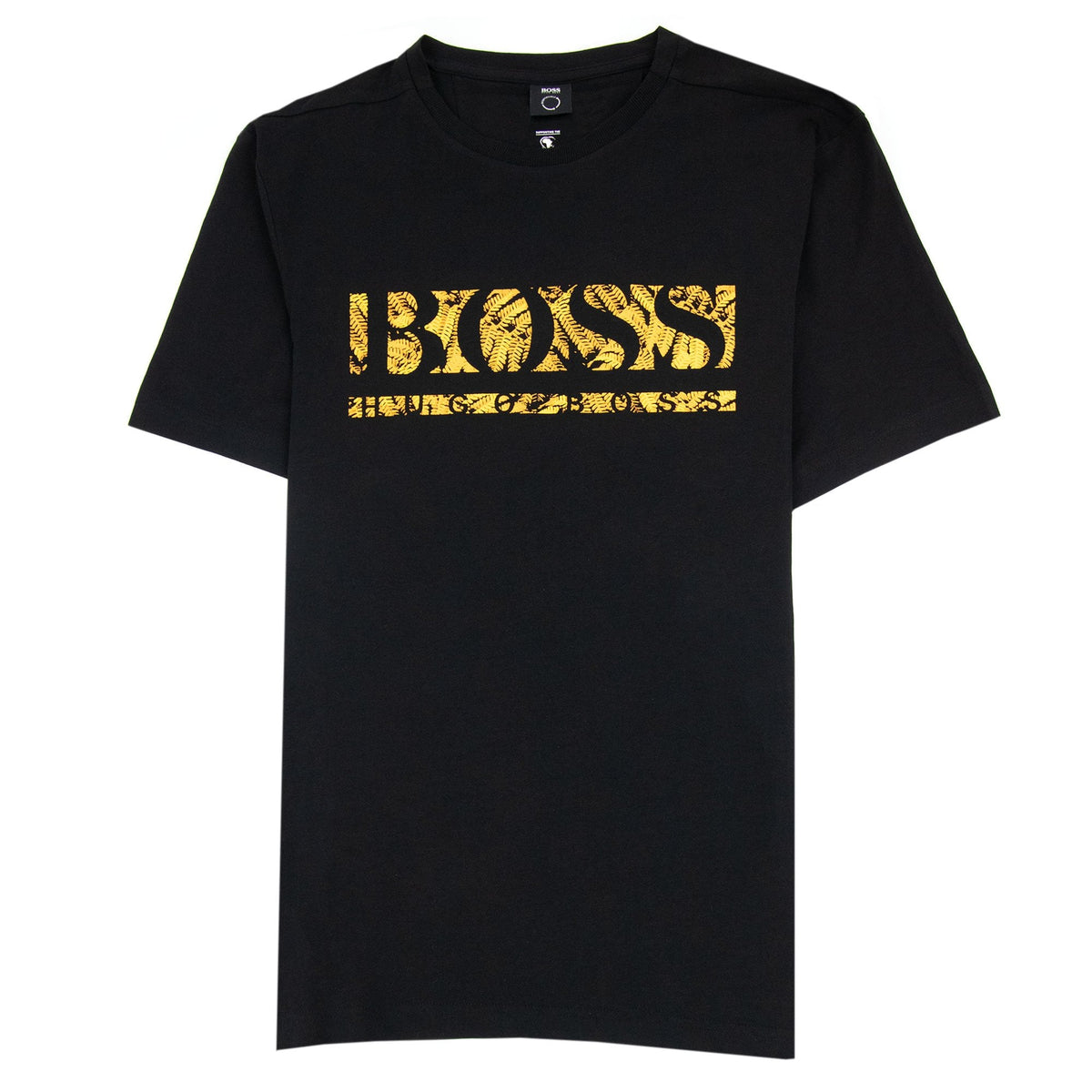 Hugo Boss Tee 1 Logo T Shirt Black 001