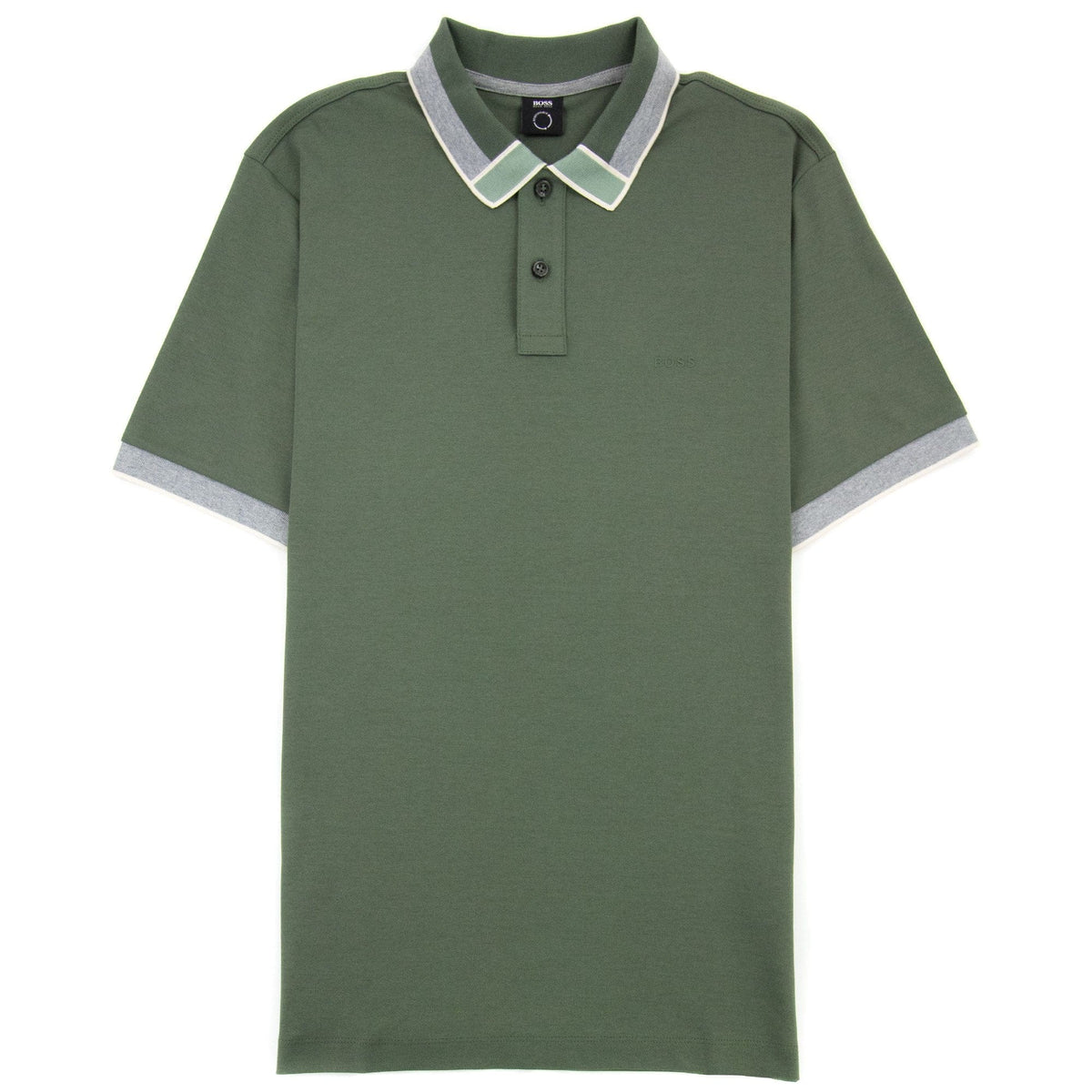 Hugo Boss Parlay 139 Colour Blocked Collar Khaki