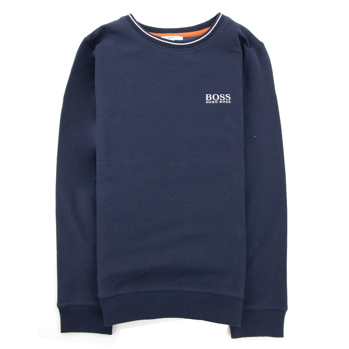 Hugo Boss Kids Logo Crew Neck Sweatshirt Navy