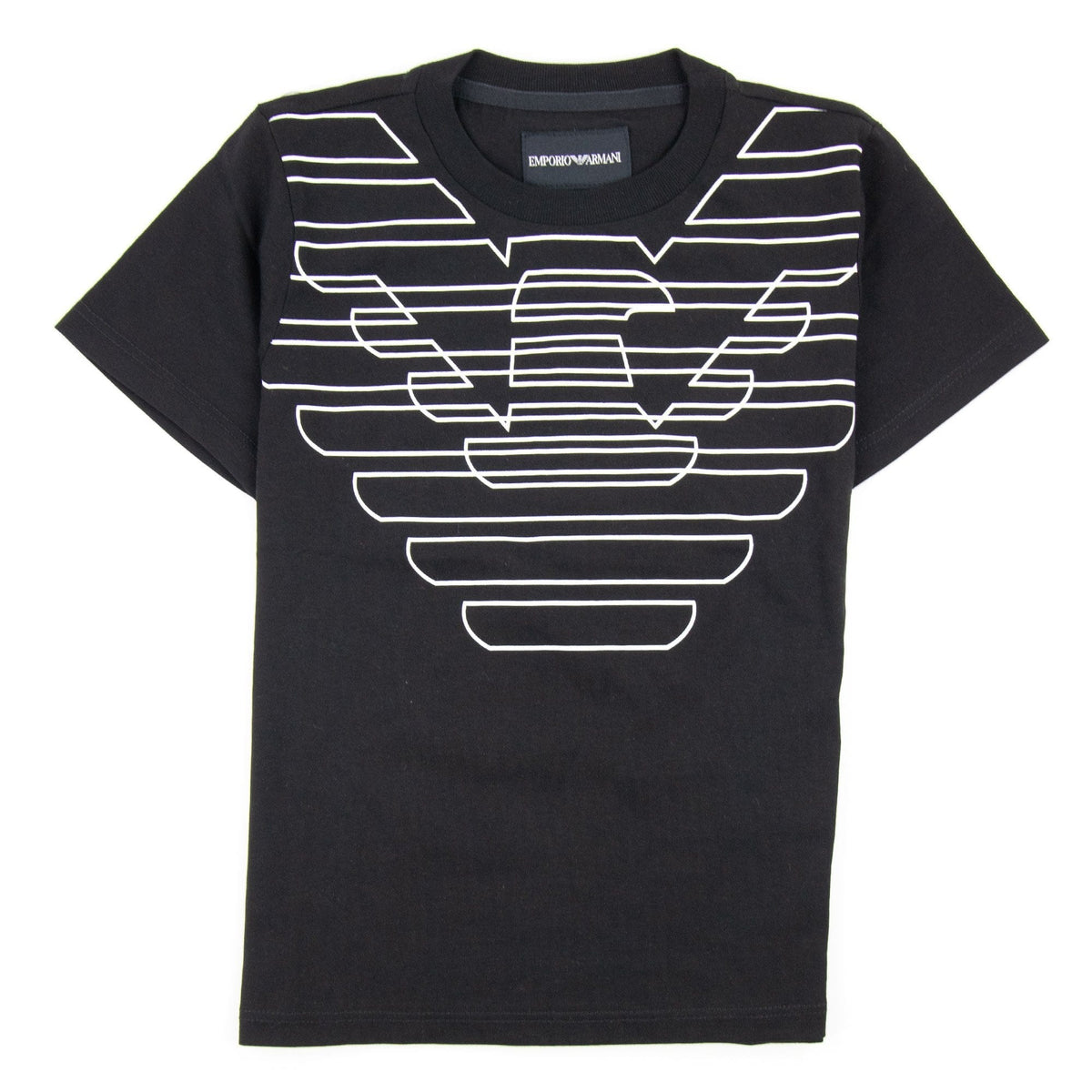 Emporio Armani Jnr Eagle Logo Tshirt Black APR1