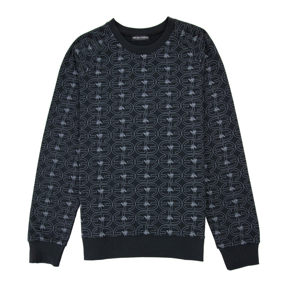 Emporio Armani Logo Lounge Wear Sweatshirt Black