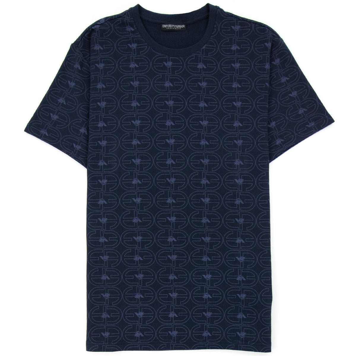 Emporio Armani Logo Loungewear T Shirt Navy