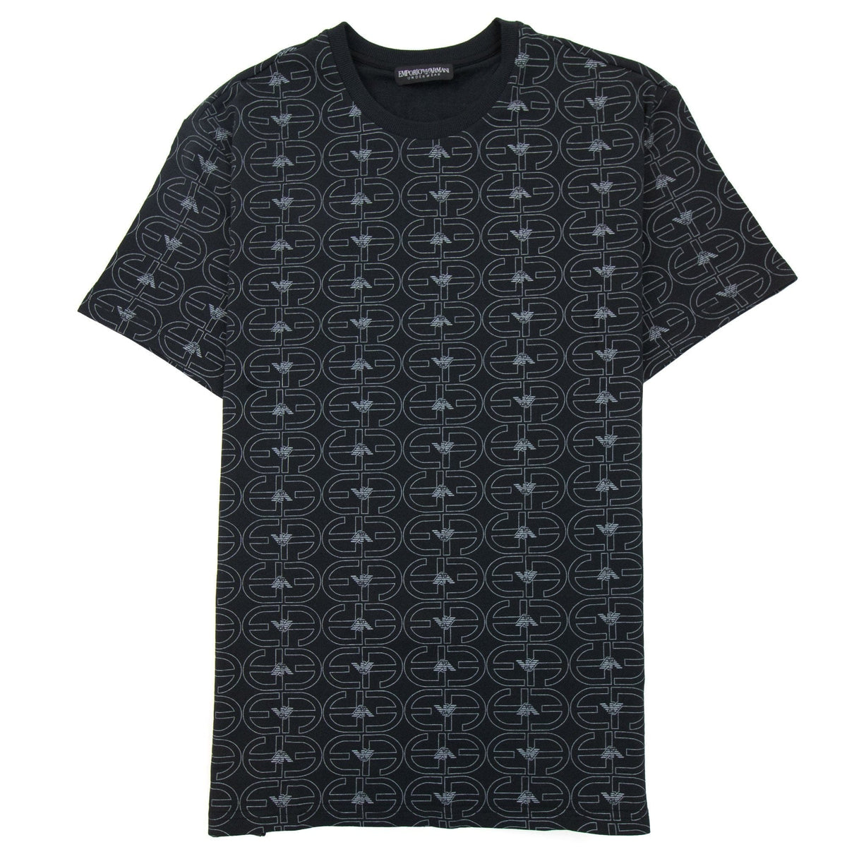 Emporio Armani Logo Loungewear T Shirt Black