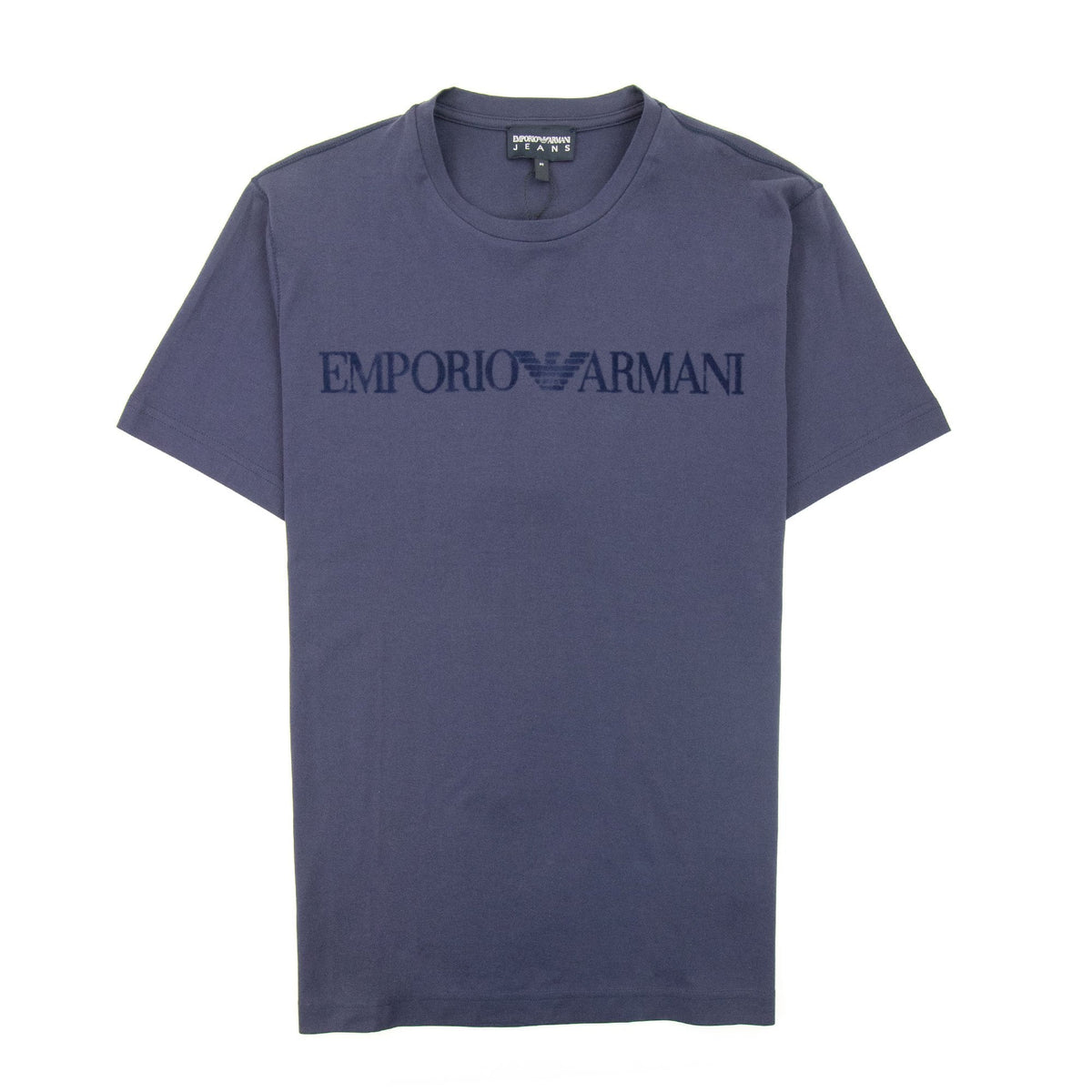 Emporio Armani Embossed Logo S/s T Shirt Blue