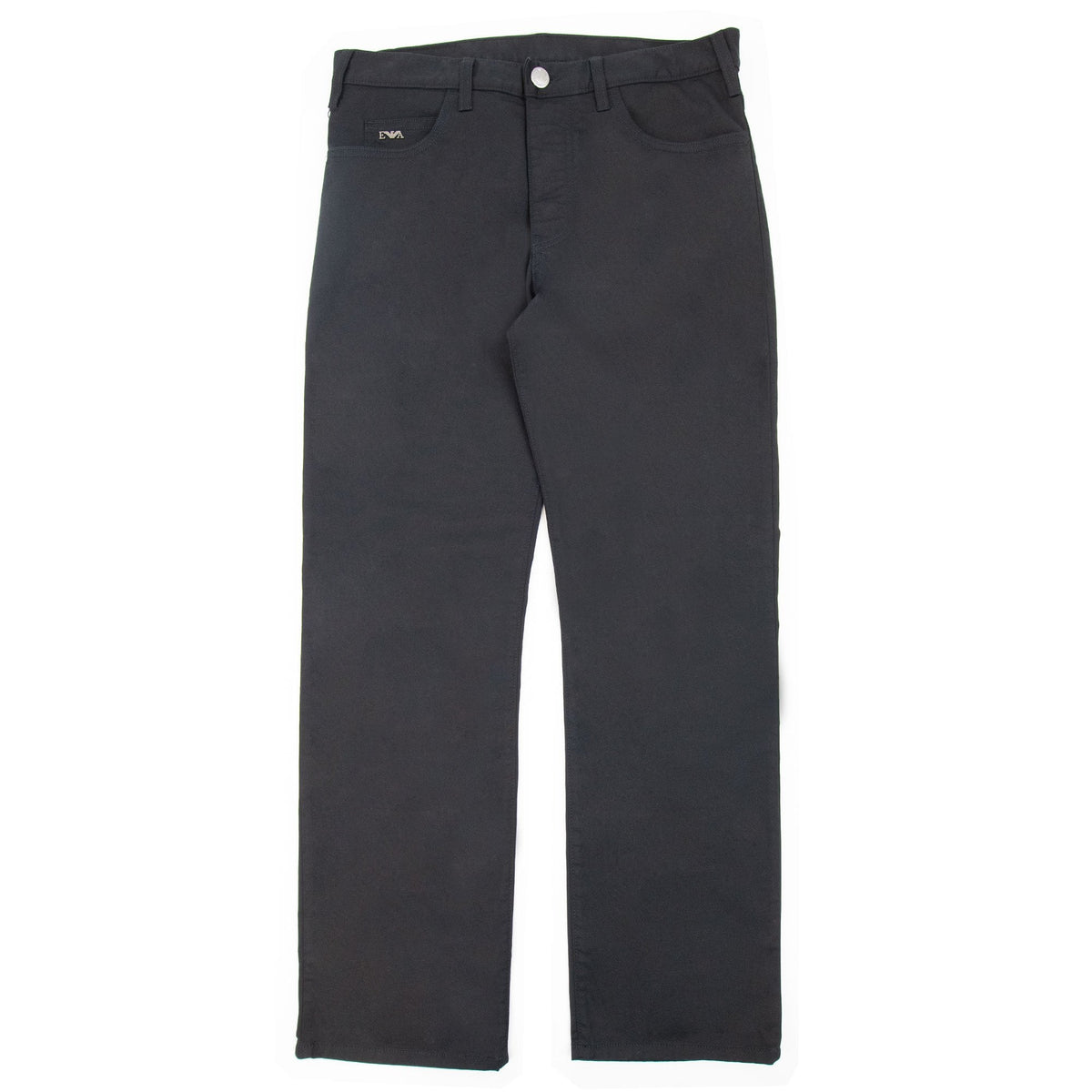 Emporio Armani J21 Regular Fit Stretch Gabardine Jeans Black 999