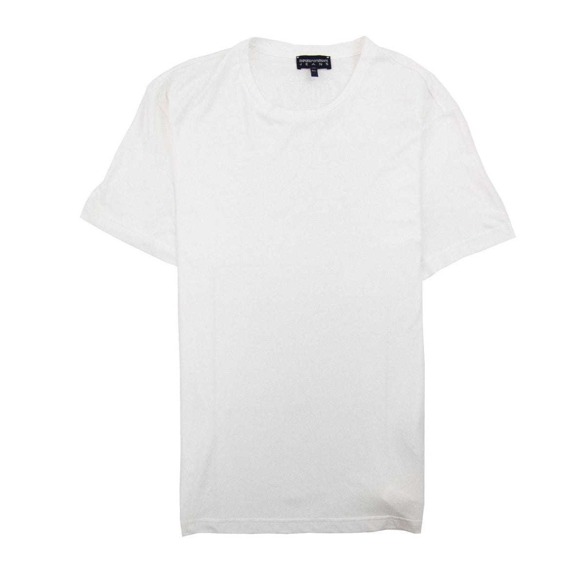 Emporio Armani Rubber Logo T Shirt White