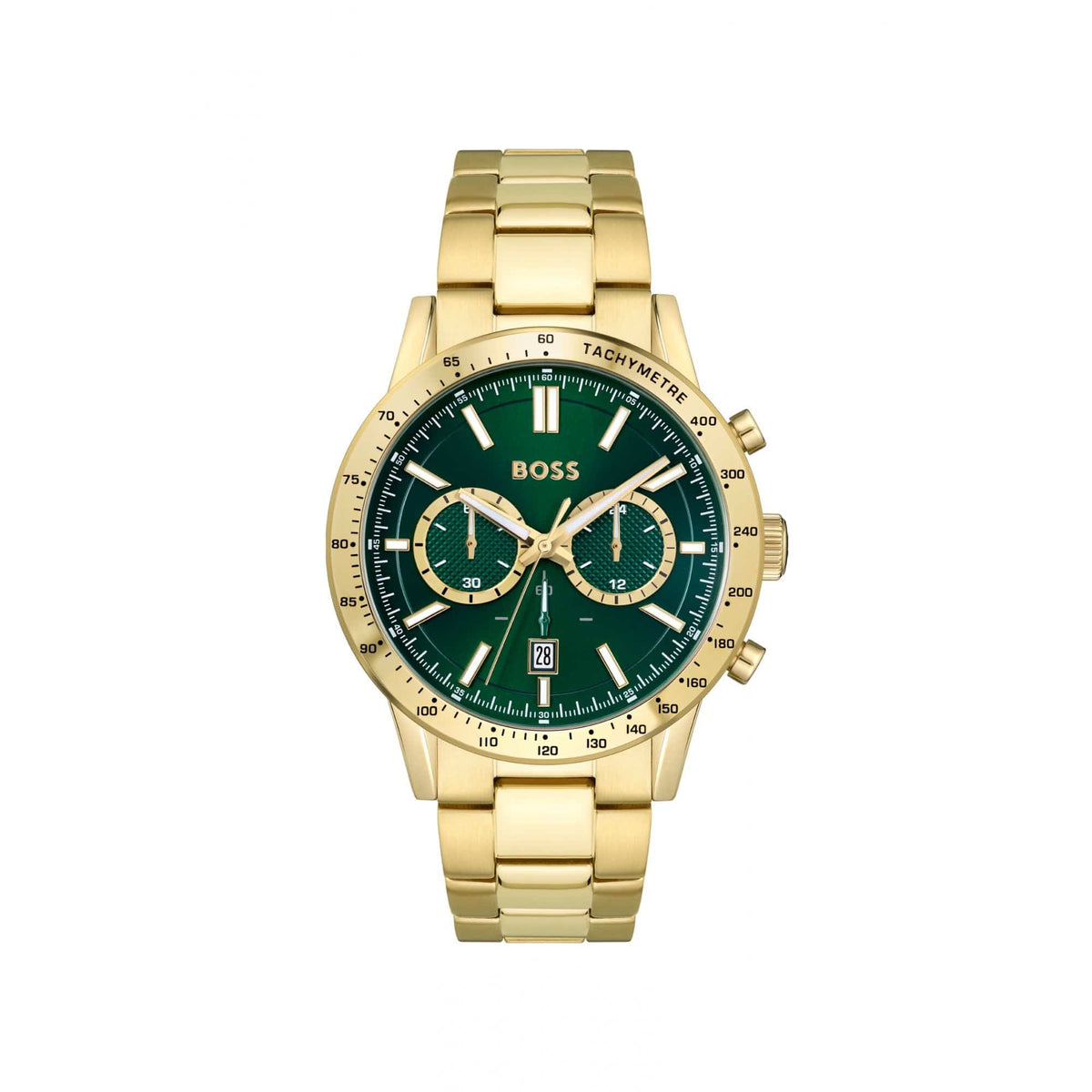 Hugo Boss Allure Gold Plated Watch Green