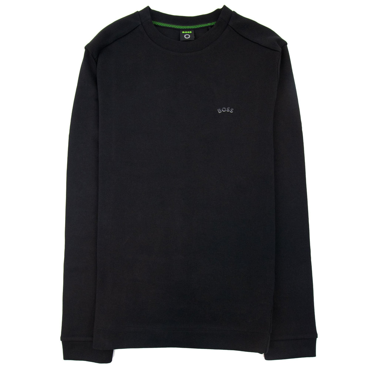 Hugo Boss Salbo Curved Logo Sweatshirt Black 001