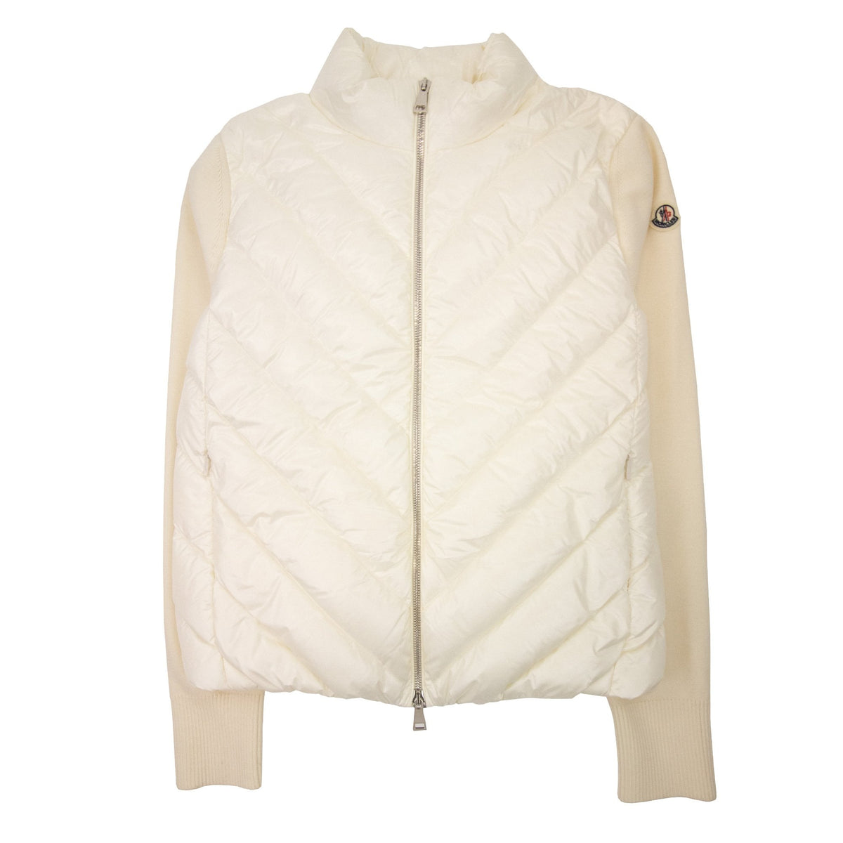 Moncler Women Padded Wool Cardigan Off White 034