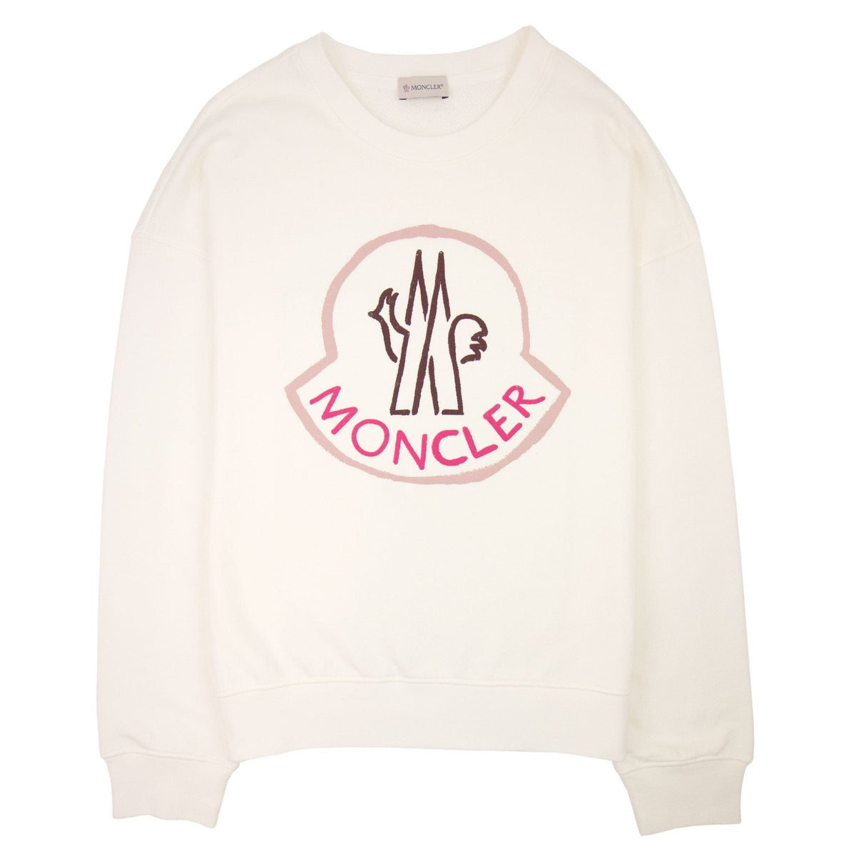 Moncler Women Logo Sweatshirt Off White 032