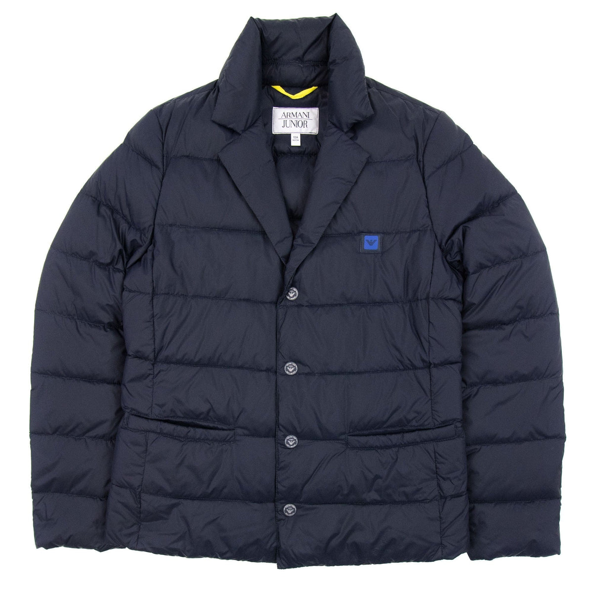 Armani Junior Padded Blazer Jacket Navy