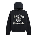 Fear of God Essentials SS25 Heavy Fleece Vintage Shrunken Hoodie 'Black' 192HO246210F