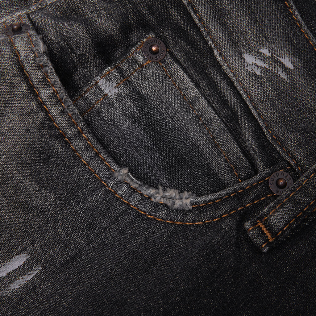 1981 U Black Trafalgar Loose Fit Jeans - Black