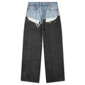 1981 Trompe L'oeil Jeans - Blue/Black