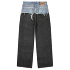 1981 Trompe L'oeil Jeans - Blue/Black