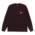 Stussy Basic Stussy Long Sleeve T-Shirt 'Chocolate' 1995000-CHOC