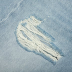 1996M Light Crow Distressed Jeans - Light Blue