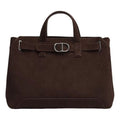 DIOR 26 Medium Dior Normandie Tote Bag 'Deep Brown' 1LLSH290OTU-H108