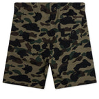 1ST Camo Shark Regular Fit Sweat Shorts - Green