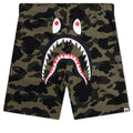 1ST Camo Shark Regular Fit Sweat Shorts - Green
