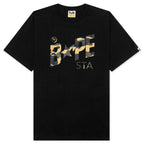 1st Camo Bape STA Tee - Black/Yellow