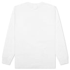 1st Camo College Long Sleeve Tee - White/Green
