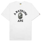 1st Camo College Tee - White/Green