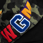 1st Camo Swarovski Shark Full Zip Hoodie - Black