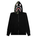 1st Camo Swarovski Shark Full Zip Hoodie - Black