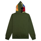 1st Shark Full Zip Hoodie - Olive Drab