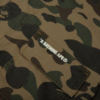 1st Camo Heavy Washed Multi Pocket Cargo L/S Shirt - Green
