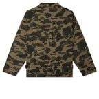 1st Camo Heavy Washed Multi Pocket Cargo L/S Shirt - Green