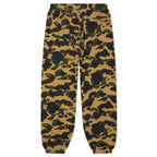 1st Camo One Point Relaxed Fit Sweat Pants - Yellow
