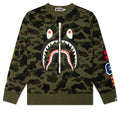 1st Camo Shark Crewneck Sweatshirt - Green