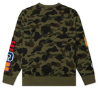 1st Camo Shark Crewneck Sweatshirt - Green